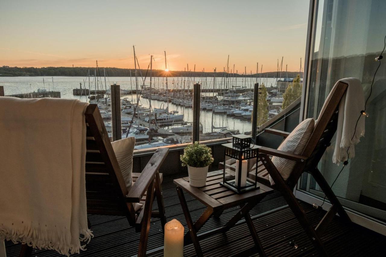 Fewo1846 - Baltic Lodge - Komfortable Maisonettewohnung Mit 3 Schlafzimmern, Balkon Und Blick Auf Die Marina Sonwik 弗伦斯堡 外观 照片